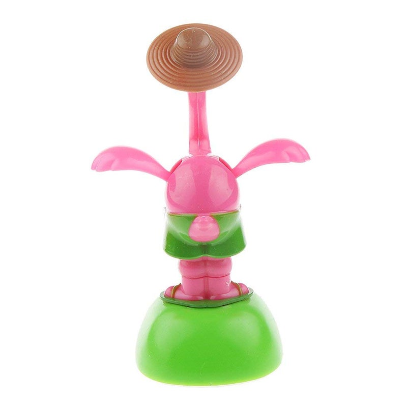 KODORIA 2pcs Solar Powered Car Toy Animal Solar Powered Dancing Dolls Dancing Cactus Crane Home Car Ornament Kids Toys Gifts - Image 3